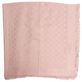 Louis Vuitton Sciarpa in misto seta e lana rosa Rosa