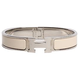 Hermès Bracelet Clic H crème Écru