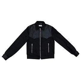 SAINT LAURENT 310249 JACKEN 36 S AUS SCHWARZEM LAMMFELL Schwarz