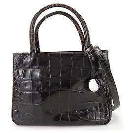 Bolsa de Ombro 2 em 1 de Couro Furla Marrom