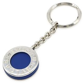 Bulgari Bvlgari Bvlgari Key Ring Key Holder Silvery Metallic
