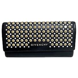 Givenchy Leather Long Wallet Black