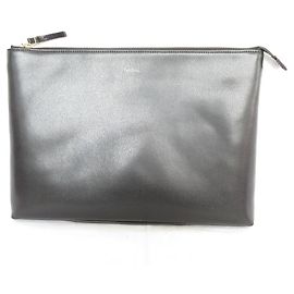 Paul Smith Leather 2way Clutch Bag Black