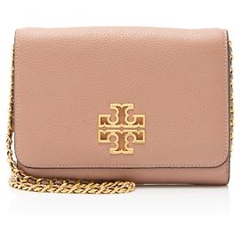 Borsa a tracolla in pelle Britten Combo di Tory Burch Rosa