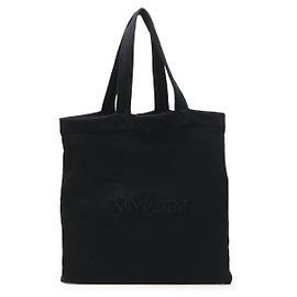Yves Saint Laurent Borsa 2 in 1 in cotone Saint Laurent Paris Nero