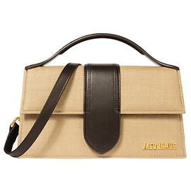 Sac en raphia Le Grand Bambino de Jacquemus Marron