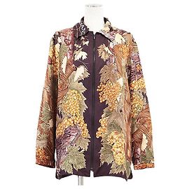 Hermès Hermes Cave Vin Silk Jacket Purple