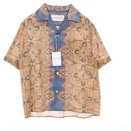 Valentino VOYAGE IMAGINAIRE Stoffoberteil Braun Blau Mehrfarben