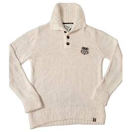 Tommy Hilfiger Pull en coton Hilfiger Denim Blanc