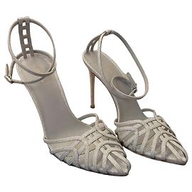 Le Silla Silver sandals with glitter finish Silvery