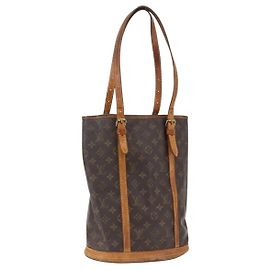 LOUIS VUITTON Bolsa de Ombro Monogram Bucket GM M42236 LV Auth 173591 Monograma