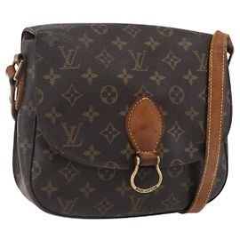 LOUIS VUITTON Monogram Saint Cloud GM Schultertasche M51242 LV Auth 170822 Monogramm