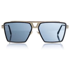 Gafas de sol cuadradas de metal Louis Vuitton Dorado
