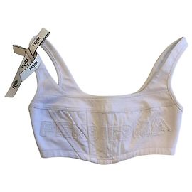 Fendi x Marc Jacobs Corset Top White Cotton White