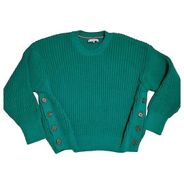 Tommy Hilfiger Suéter verde com botões Verde