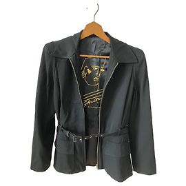 Jean Paul Gaultier Black Wool Jacket Black