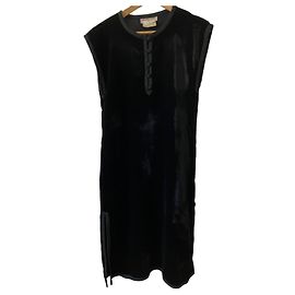 Yves Saint Laurent Robe Vintage Saint Laurent sûrement de sa collection russe 70 Noir Rose