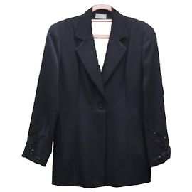 Veste de soirée noire Sandro avec détails strass Noir