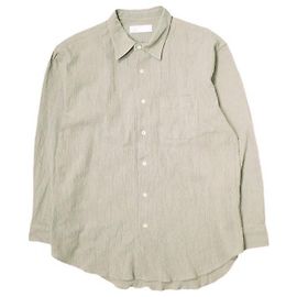 Autre Marque Camisa de algodón con cuello regular International Gallery BEAMS Otro Gris