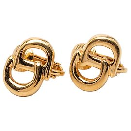 Orecchini Dior CD placcati in oro, da donna. D'oro