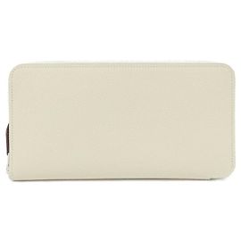 Cartera clásica Hermès LIBRIS de seda Blanco