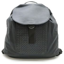 BOTTEGA VENETA Intrecciato Backpack in Black Calfskin Leather (Product Code: ) Black