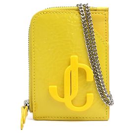 JIMMY CHOO Geldbörse/Münzfach Leder Gelb Herren Damen Gelb