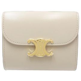 Céline CELINE Triomphe Cartera Pequeña -, Cuero Beige, Mujer, Beige