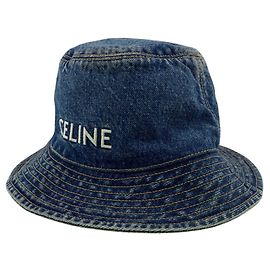 Céline CELINE Bucket Hat, Union Wash, Blue, Unisex Blue