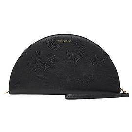 Tiffany & Co. Half Moon Large Bifold Wallet in Black Leather for Women. Black