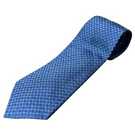 LOUIS VUITTON Monogram Dot Pattern % Silk Tie Navy Men's Navy blue