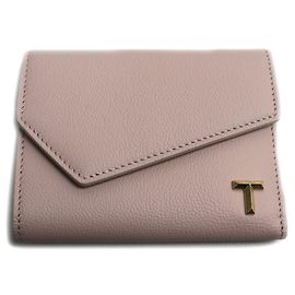 Tiffany & Co TIFFANY&Co. Tiffany T Wallet fold Pink Women's Pink