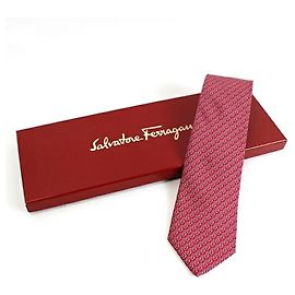 Corbata de seda Salvatore Ferragamo para hombre, corte slim Azul
