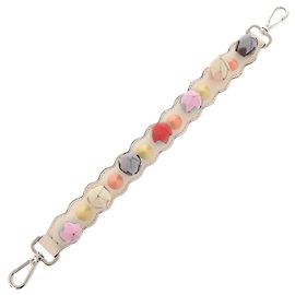 Fendi Mini Strap Sie Leder Beige Mehrfarbig Griff FENDI Mehrfarben