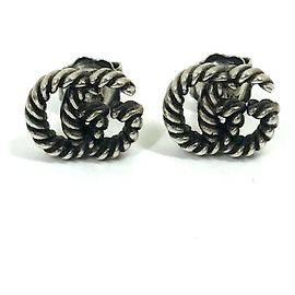 Orecchini Accessorio Double G GG Marmont in Argento per Donne - Logo Gucci Argento