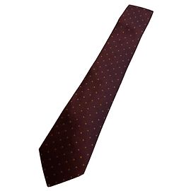 LOUIS VUITTON LV Polka Dot Tie, Wine Red, Men's Orange