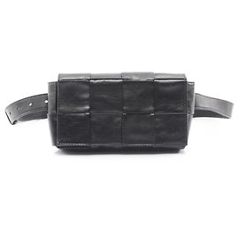 Borsa a cintura Cassette Bottega Veneta, pelle, uomo, nera, Nero