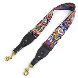 Christian Dior Shoulder Strap Canvas Metal Leather Multicolor Women's Multiple colors