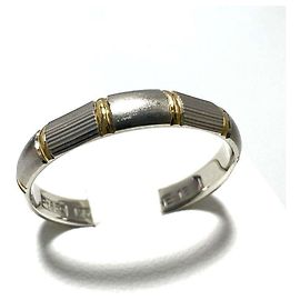 Céline Anel Masculino CELINE em Platina e Ouro Amarelo com Acabamento Combinado Prata