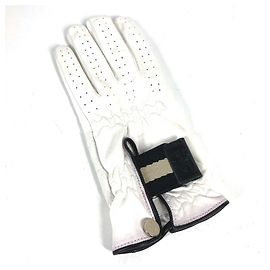 Gucci Sporthandschuhe für die linke Hand Weiß Weiß