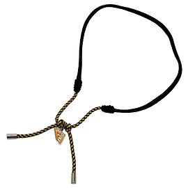 Collar Choker Fendi Accesorios Negro Amarillo Negro