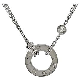 Collana Love Circle Cartier, Oro con Diamanti, Donna, di seconda mano Argento