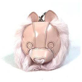 Charm de bolsa CHRISTIAN DIOR COOKIE com mosquetão rosa Rosa