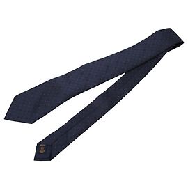 Louis Vuitton Monogram Dot Dual Tie Navy Red Silk Men's LOUIS VUITTON Red