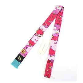 Bulgari Set Sciarpa e Anello BVLGARI, Rosa, % Seta, Sciarpa a Nastro, Charm per Borsa, -Pezzo Donna Rosa