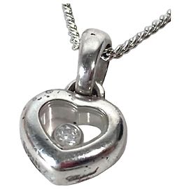 Collana Pendente Chopard Heart Happy Diamond Catena Donna Argento Argento