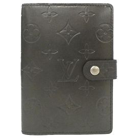 Louis Vuitton Monogram Matte Agenda PM Organizer Schwarz