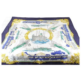 Céline Sciarpa/Scaldacollo in Seta Blu Taglia Grande CELINE per Donne Blu