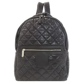 CHANEL Coco Cocoon Backpack/Daypack Nylon Women's Black