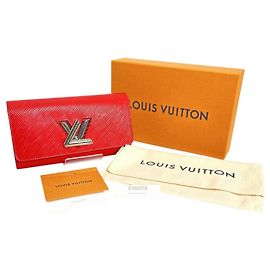 Cartera Larga LOUIS VUITTON en Cuero Epi Twist Coquelicot Roja